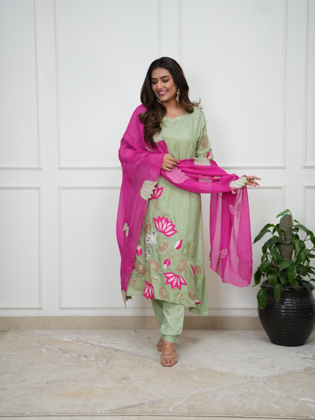 Dupatta Pant Set