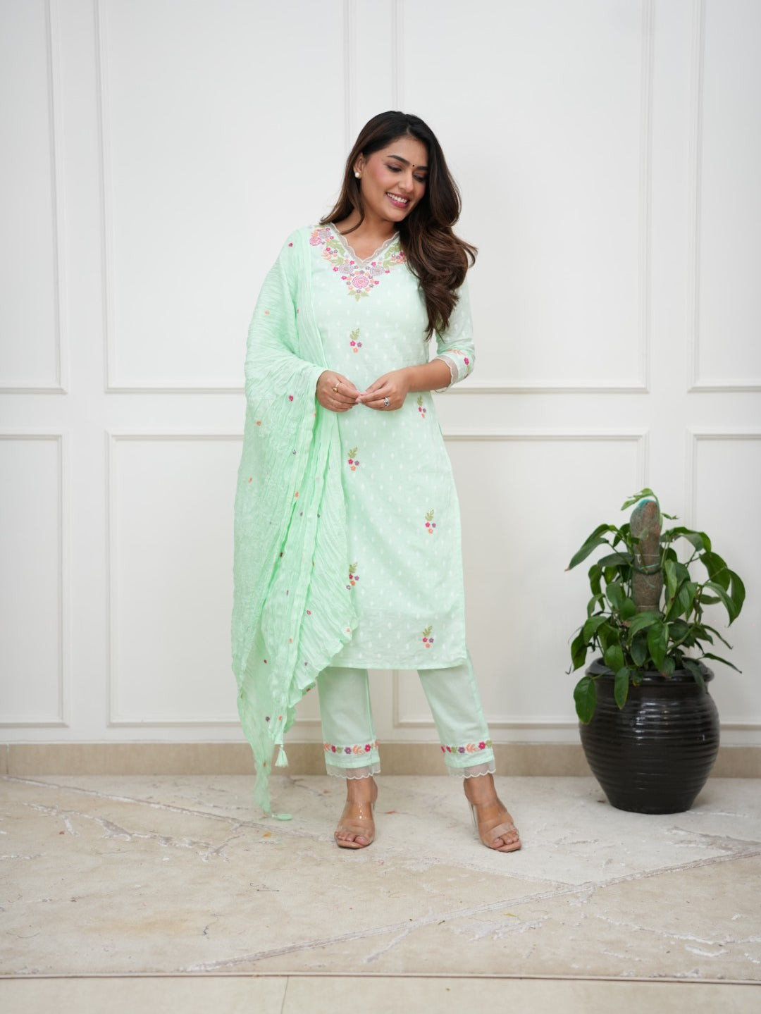 Dupatta Pant Set