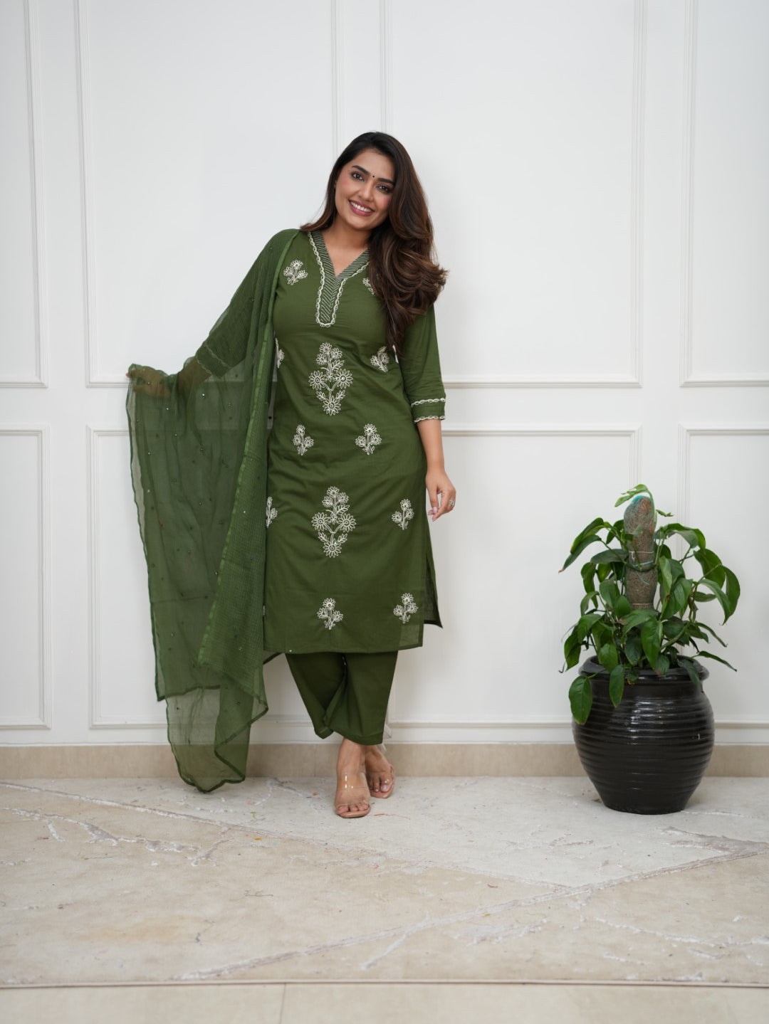 Dupatta Pant Set