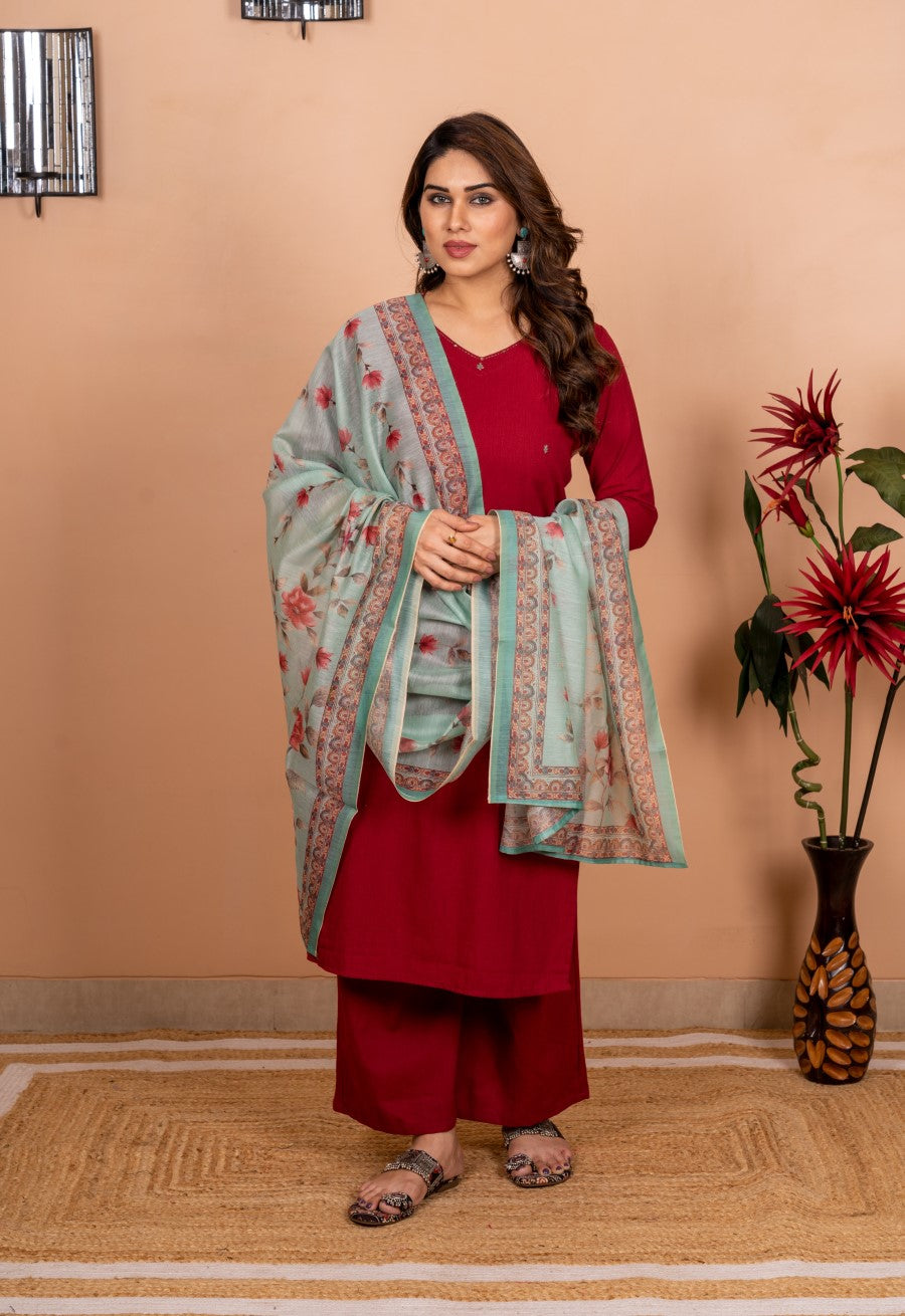 Dupatta Pant Set