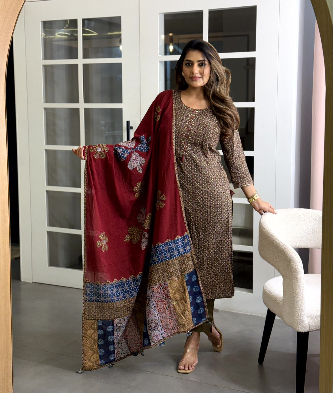 Dupatta Pant Set