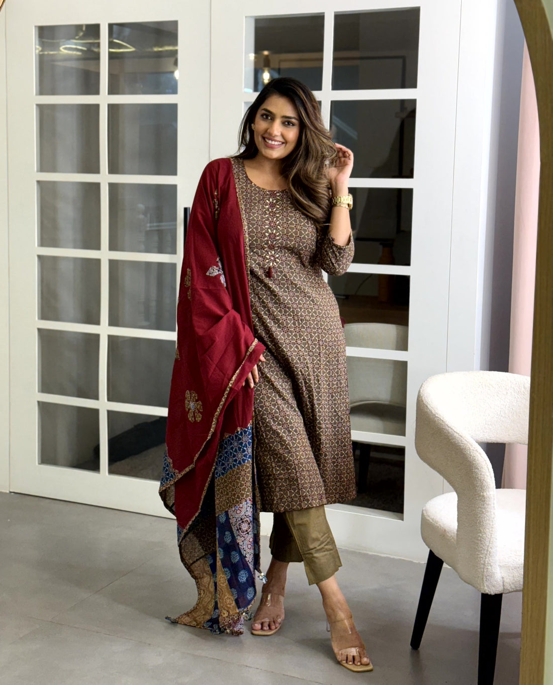 Dupatta Pant Set