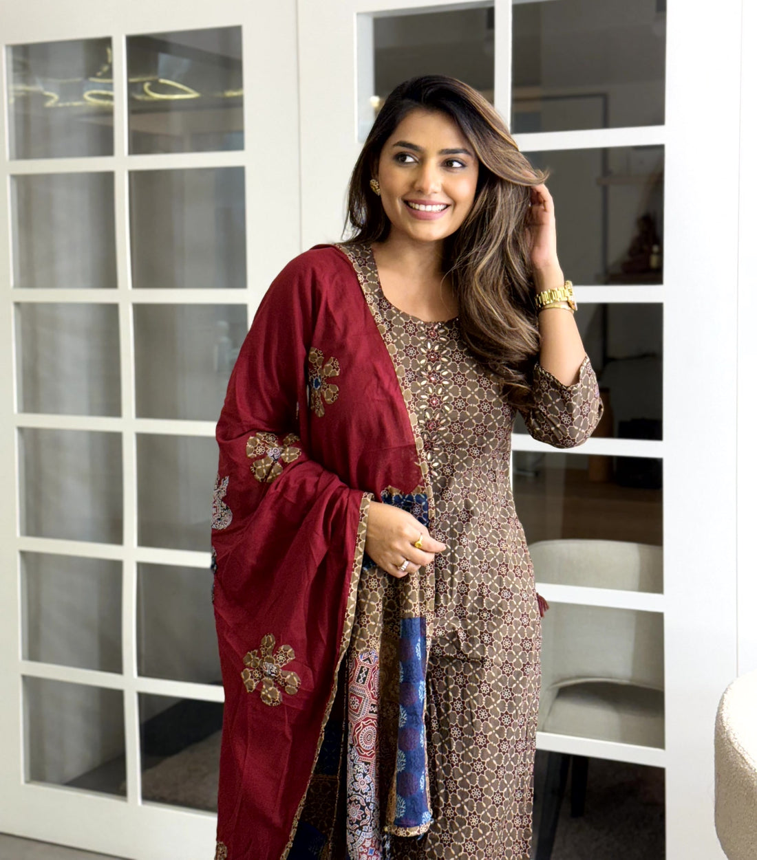 Dupatta Pant Set