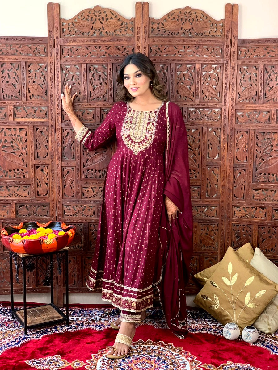 Anarkali Duppata Suit