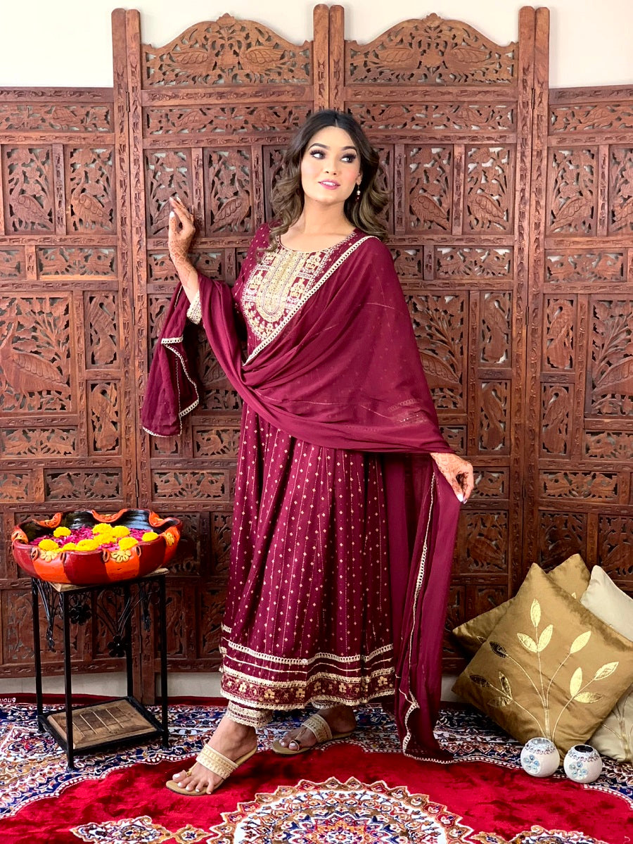 Anarkali Duppata Suit