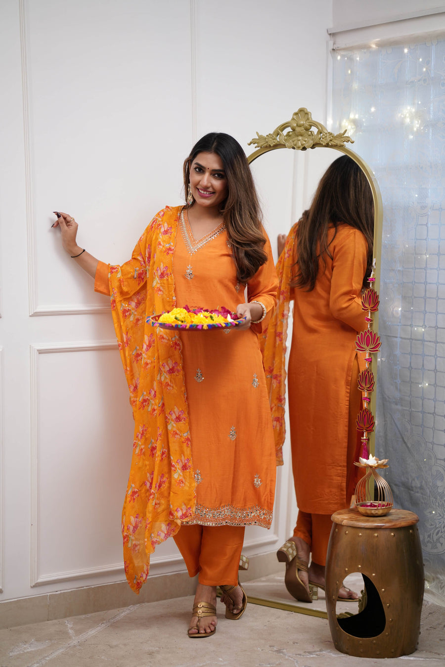 Dupatta Pant Set