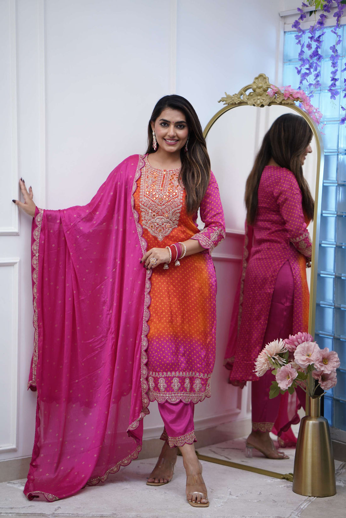 Dupatta Pant Set