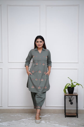 Afghani Kurti Pant set