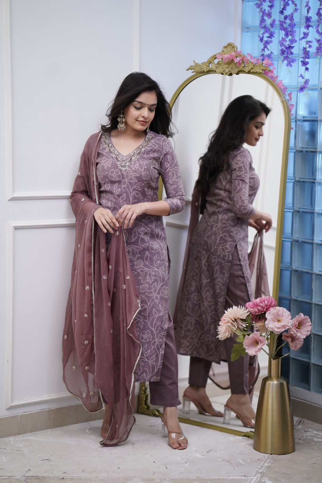 Dupatta Pant Set