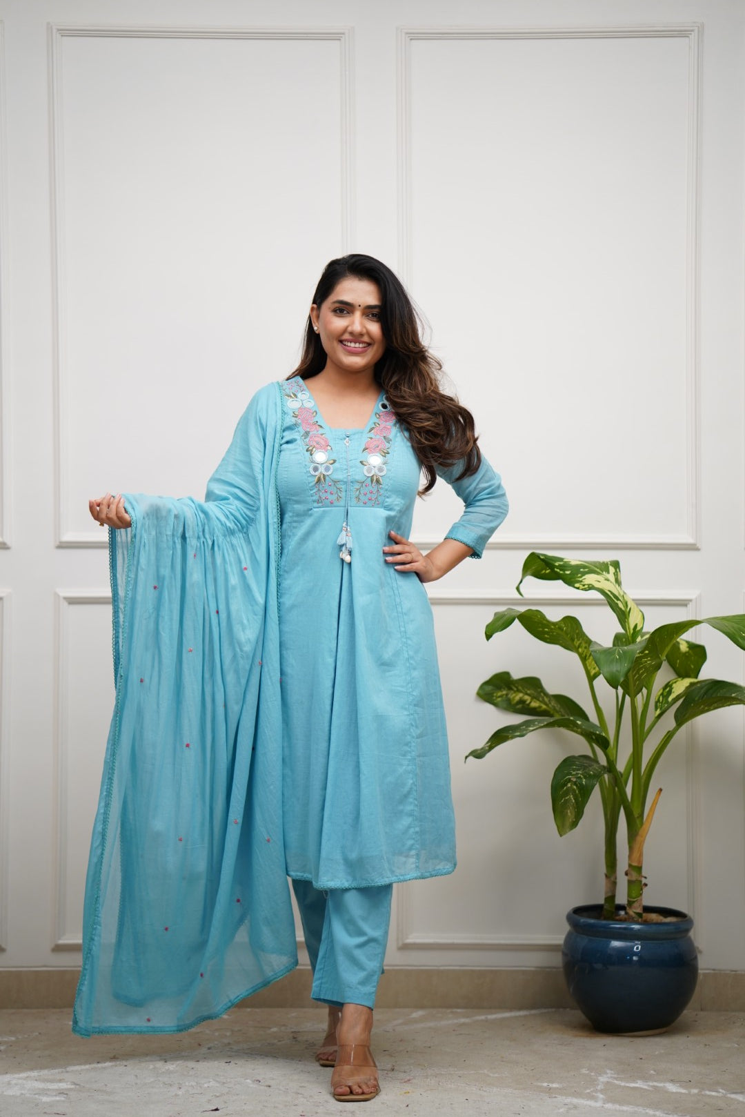 Dupatta Pant Set