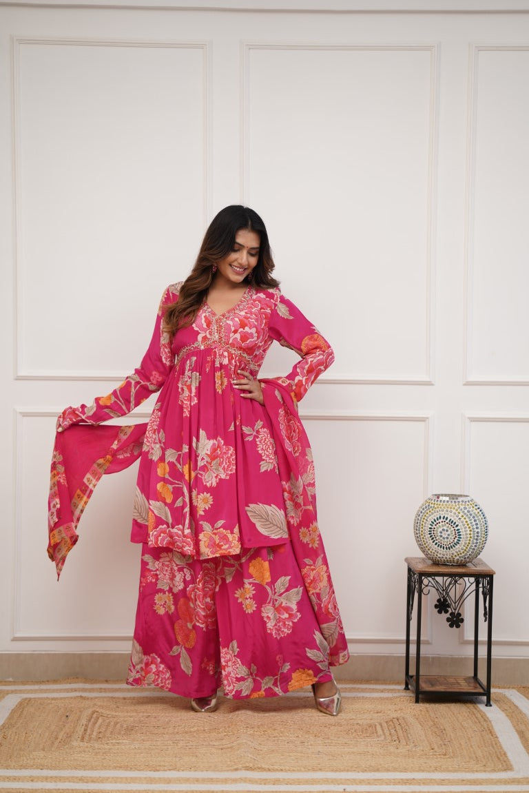 NO Anarkali Duppata Suit