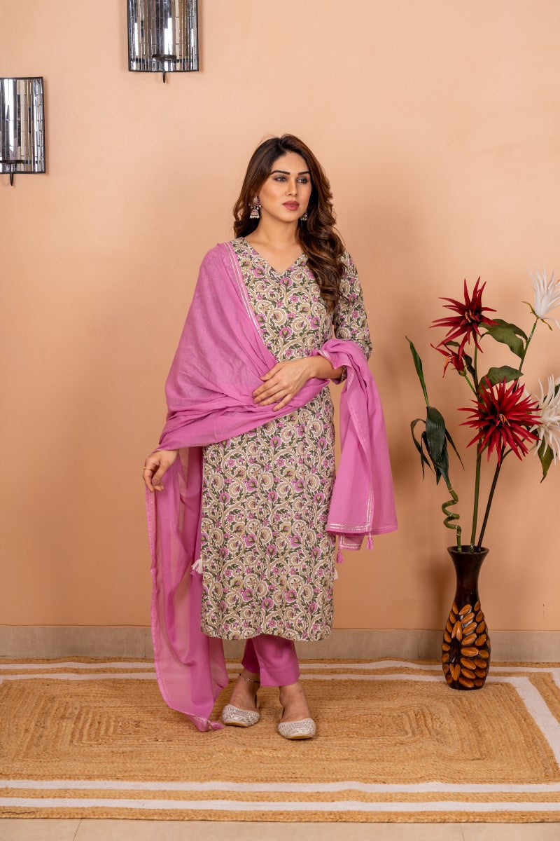 Dupatta Pant Set