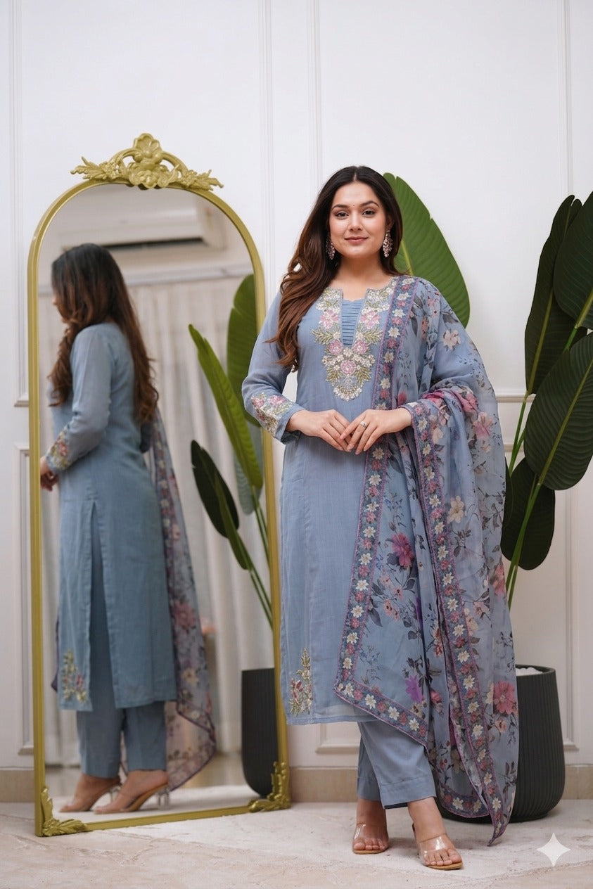 Dupatta Pant Set