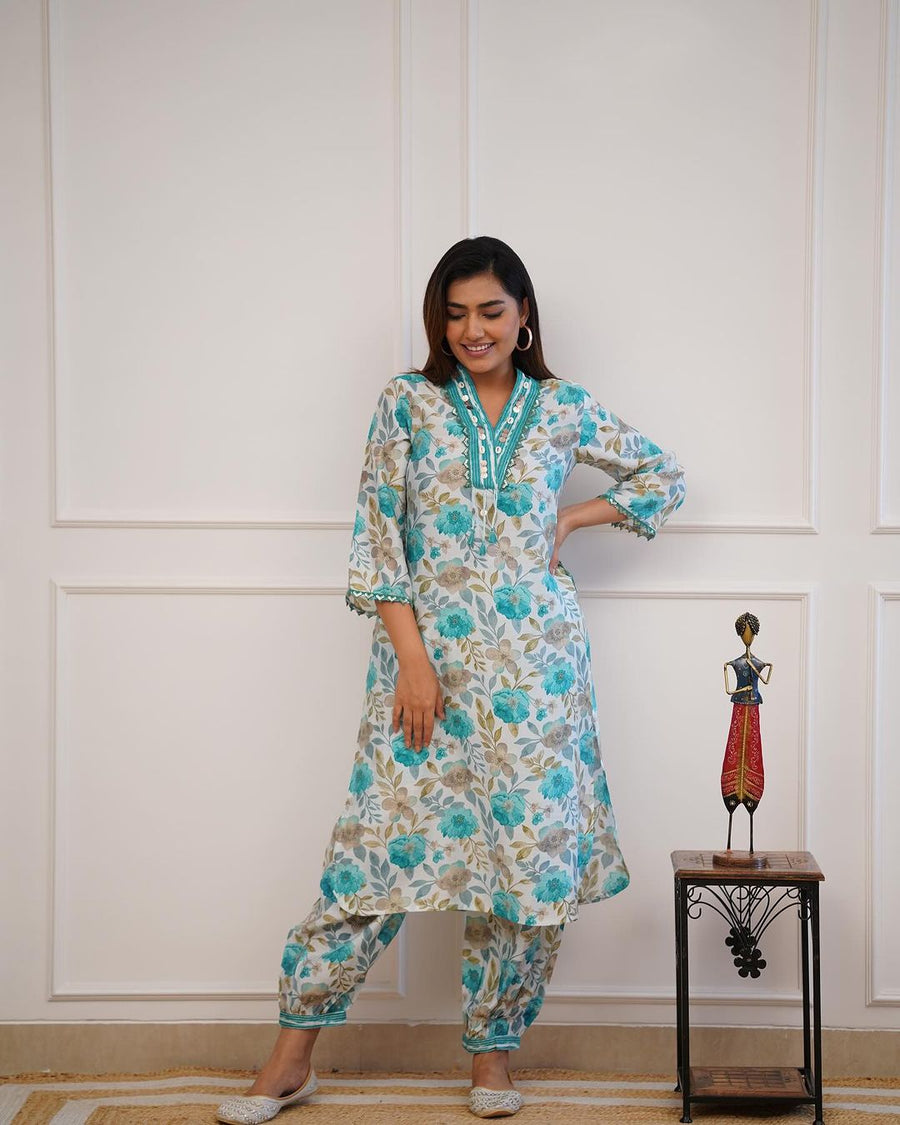 Afghani Kurti Pant set