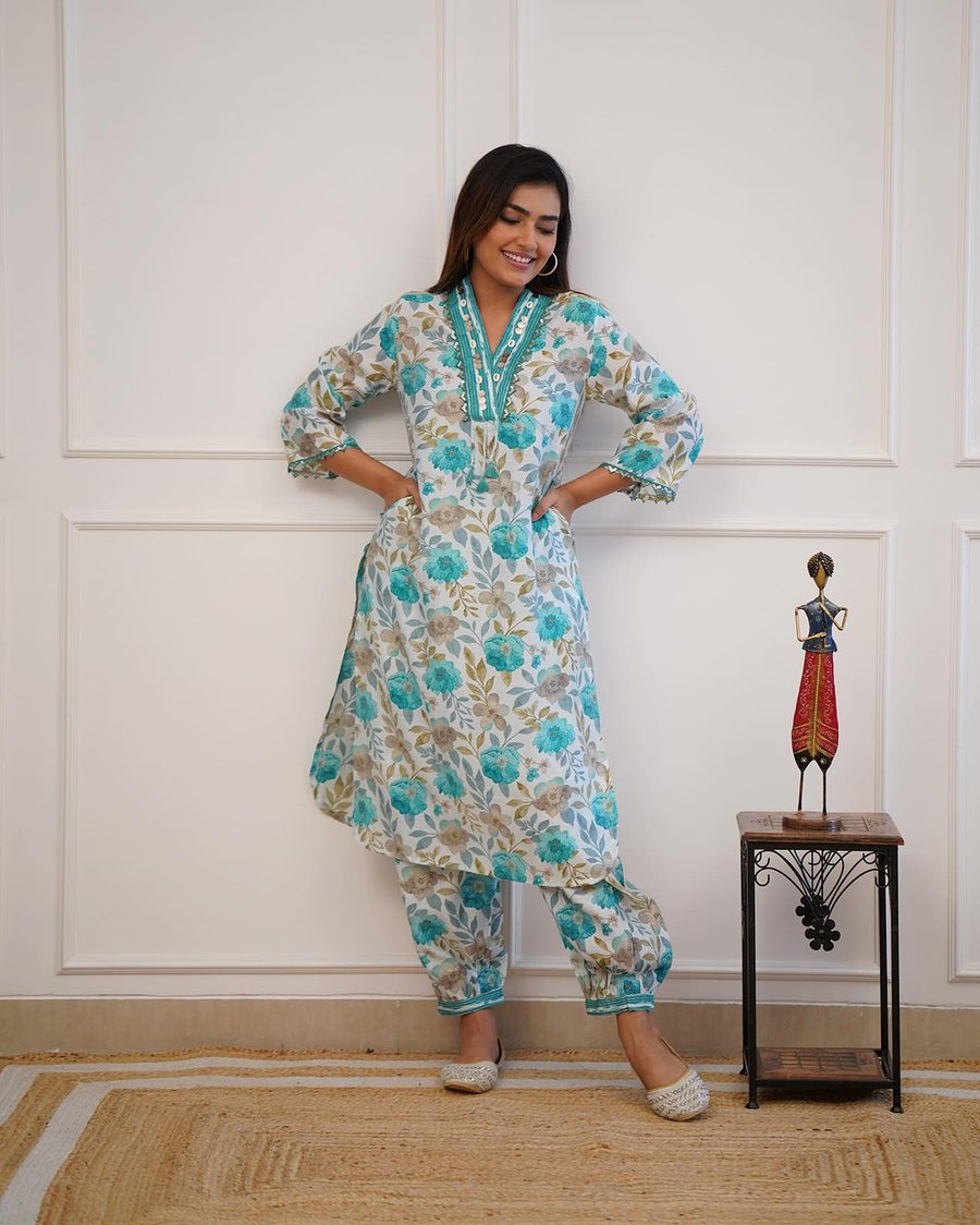 Afghani Kurti Pant set