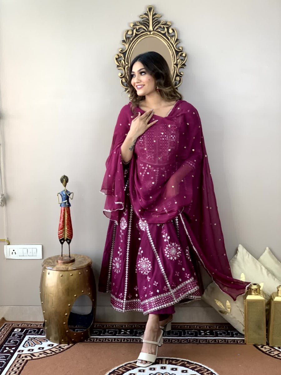 Anarkali Duppata Suit